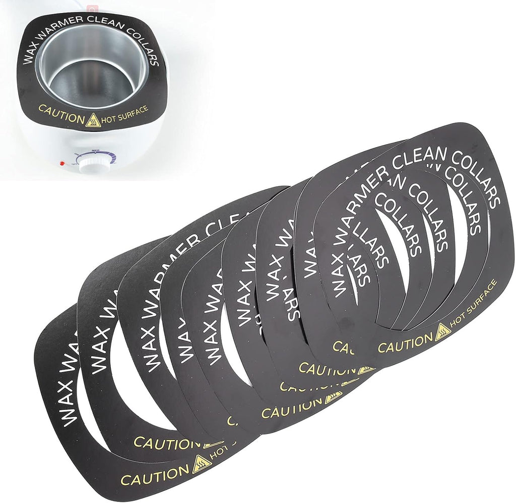 Brrnoo 10pcs Professional Wax Warmer Collar, Wax Heater Protective Ring Accessory for Most Standard Size Wax Heaters ()