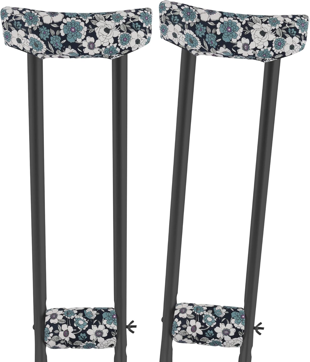Crutch Pads Padding for Walking Arm Crutches Universal Underarm Padded Handle Crutch Pads and Hand Grip Covers (1 Pair)(N04P)