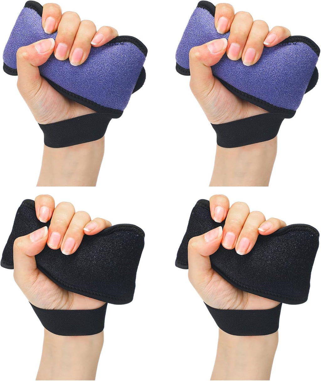 Soulchen 4 Pcs Palm Protector for Hand Contracture Palm Grip Finger Contracture Cushion for Rehabilitation Stroke Hemiplegic Arthritis Skin Breakdown Hand Grip Strengthener Prevention Pad