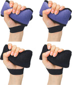Soulchen 4 Pcs Palm Protector for Hand Contracture Palm Grip Finger Contracture Cushion for Rehabilitation Stroke Hemiplegic Arthritis Skin Breakdown Hand Grip Strengthener Prevention Pad