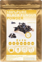 Plant Gift 100% Pure Black Fungus Powder 黑木耳粉 Natural, Great Flavor for Drinks, Adds Flavor and Taste Non-GMO Powder, No Filler, No additives 100G/3.25oz