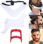 Beard Trimming Guide Tool, 3Pcs Neckline Shaping Goatee Mustache Grooming Facial Hair Styling Template Face Hair Ruler Combs