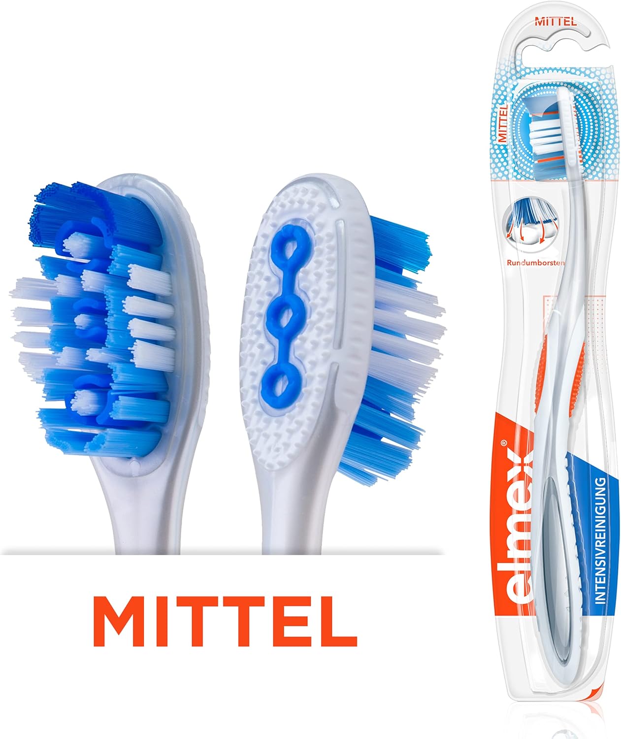 Elmex Zahnbürste Intensivreinigung mittel 1 pcs