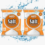 HSD Dishwasher Salt, Powerful Cleaning Dishwasher Salt, 1kg 2pack, White