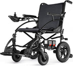 SLF30 Electric Wheelchair, Foldable Durable Motorized Wheelchairs for Adults with 19 Inch Seat and Supports Up to 300 lbs Airline Approved(36 Lbs, Grey)