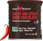 Castle Kitchen Spicy Hot Chocolate (14 oz)-Dairy Free, Vegan Mexican Hot Cocoa Mix made With Natural Chili Spiced Flavors - Just Add Water - Unique Ancient Aztec Flavor With No Artificial Sweeteners
