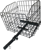 Rear Basket for Mobility Scooter, Large Folding Heavy Duty Metal Basket (Only Works with Scooters & Power Chairs Equipped with 1" x 1" Hitch Receiver)