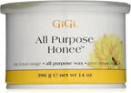 GiGi All Purpose Honee Hair Wax Remover – Microwave Wax for Hair Removal, Perfect for Face, Body & Legs, 14 oz, 4 Pack