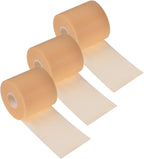 3 Rolls Pre Wrap Tape 2.75 Inch x 90 Yards Athletic Foam Underwrap Sports Pre Headbands for Hair Ankle Wrists Knees Sports(Beige)