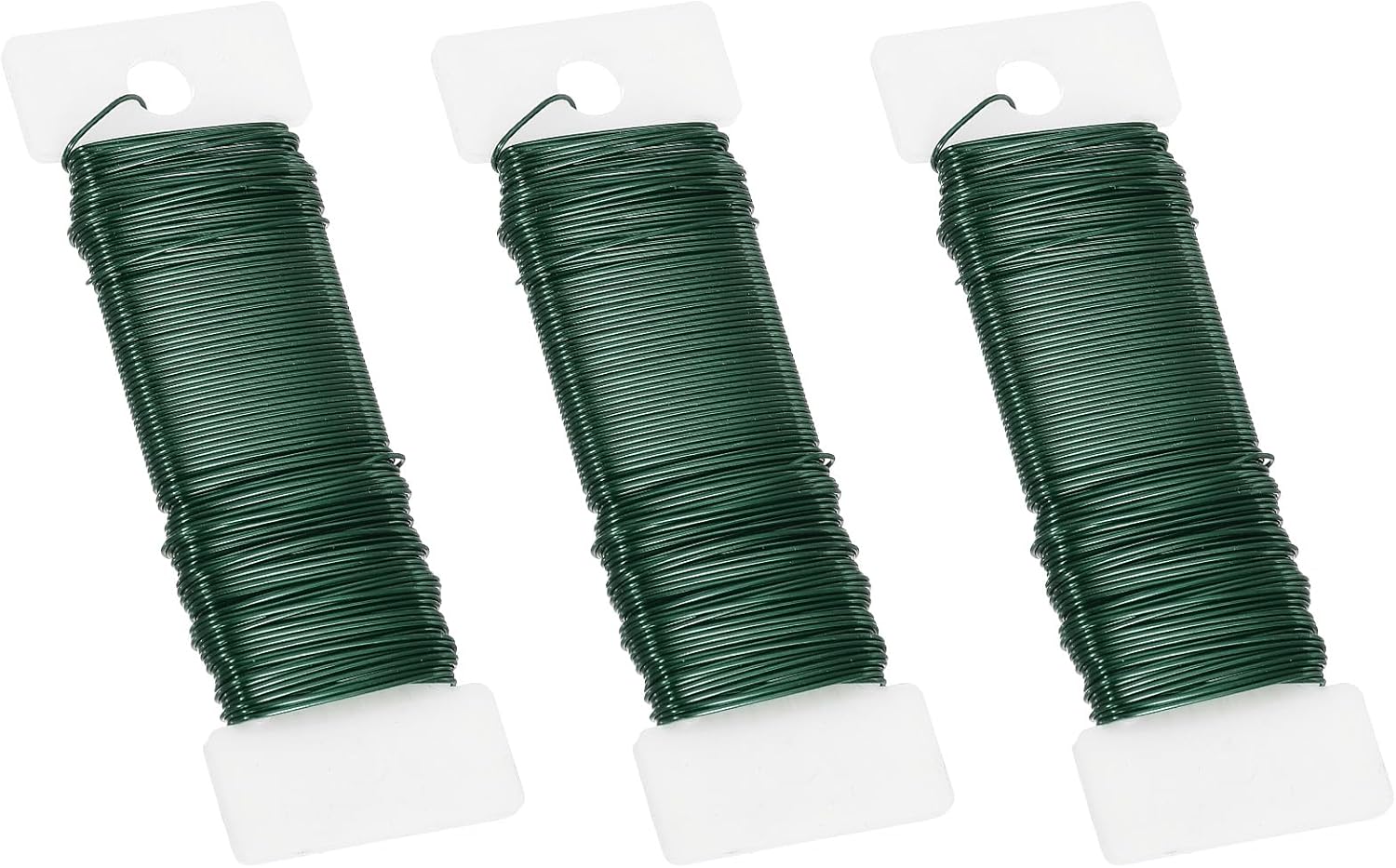 PATIKIL 20 Gauge Floral Flexible Paddle Wire, 115 Yard (345 Feet) Florist Wreath Wire for DIY Crafts Christmas Garland Flower Arrangement, Green 3 Rolls
