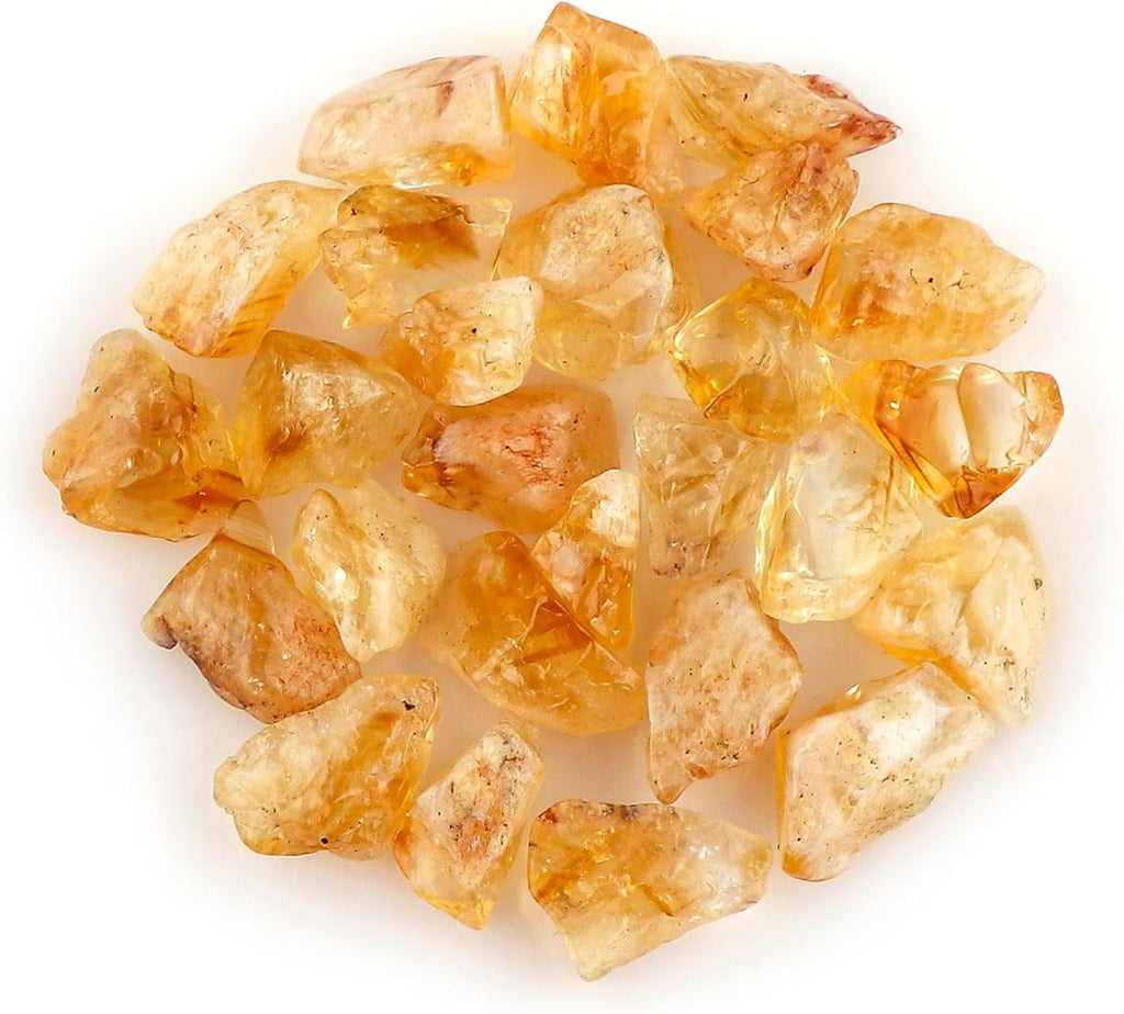CRYSTALIS 100cts Natural Bi-Color Citrine Raw Crystals, Loose Gemstone Wholesale Bulk Rough Jewelry Making Supply, Chakra And Healing Raw Stones, Wire Wrapping, DIY, Tumbling, Gem Collection