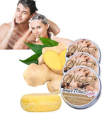 Organic Ginger Shampoo Bar, Handmade Sulfate-Free,Natural Hair Growth,Repairs Damaged Hair,Suitable for All Hair Types