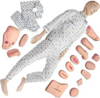 Medical Mannequin for Training, Patient Care Medical Manikin 5.57FT Life Size Nursing Training Mannequin for Nursing Education Medical Training Skills Teaching Pratice