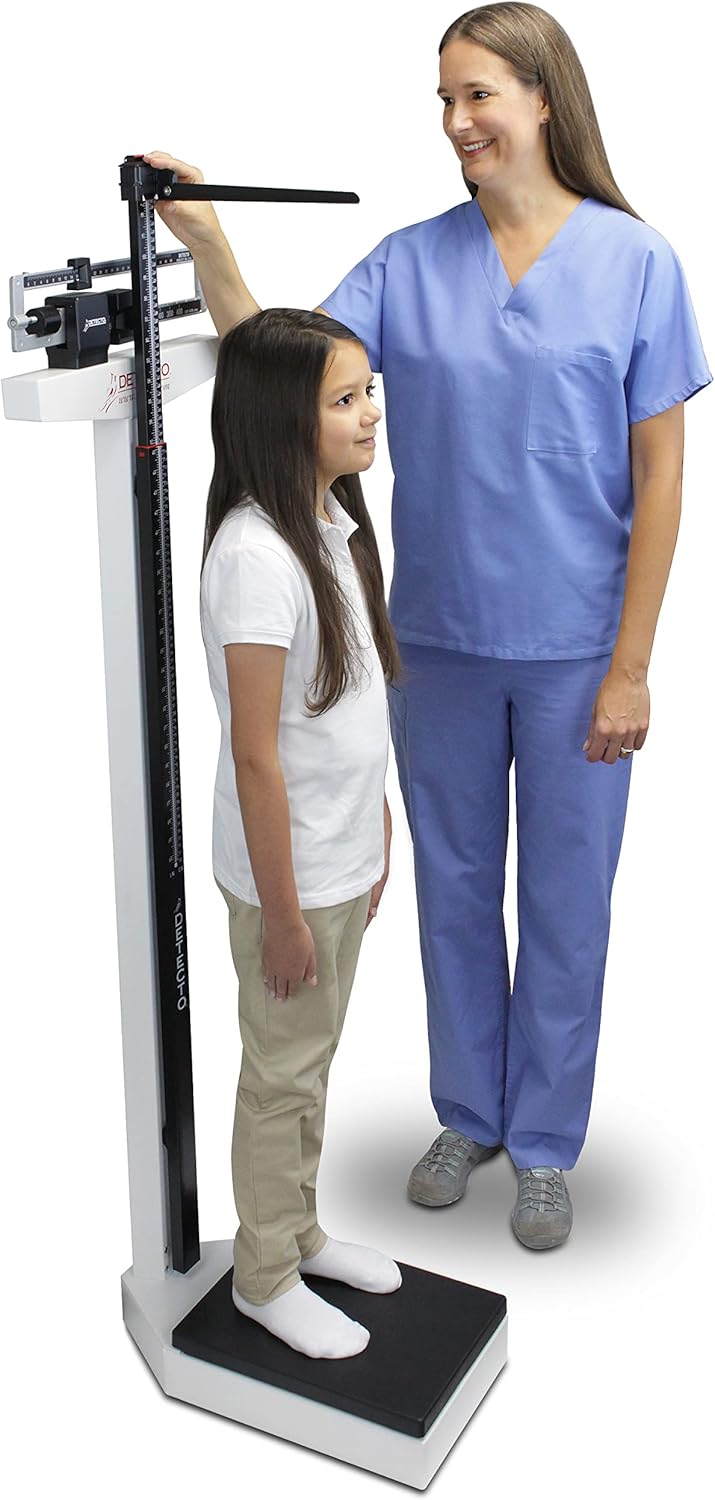 DETECTO 439 Mechanical Physician Beam Scale with Height Rod