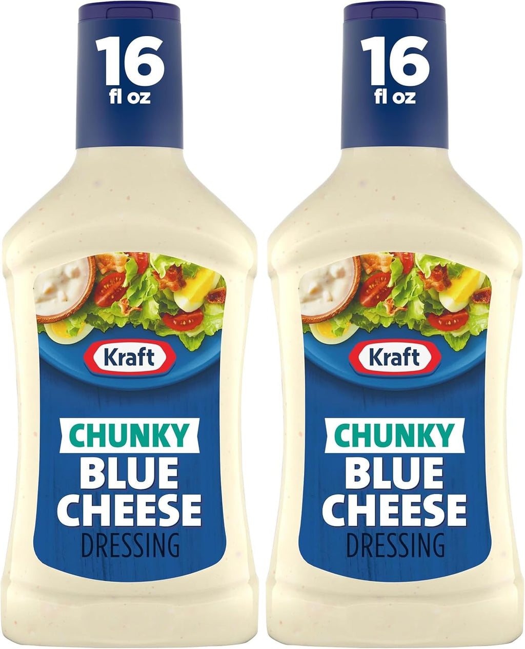 Kraft Chunky Blue Cheese Dressing (16 fl oz Bottle) (Pack of 2)