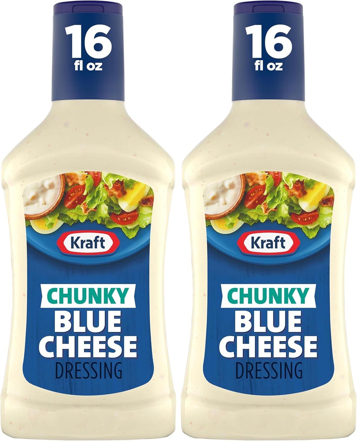 Kraft Chunky Blue Cheese Dressing (16 fl oz Bottle) (Pack of 2)