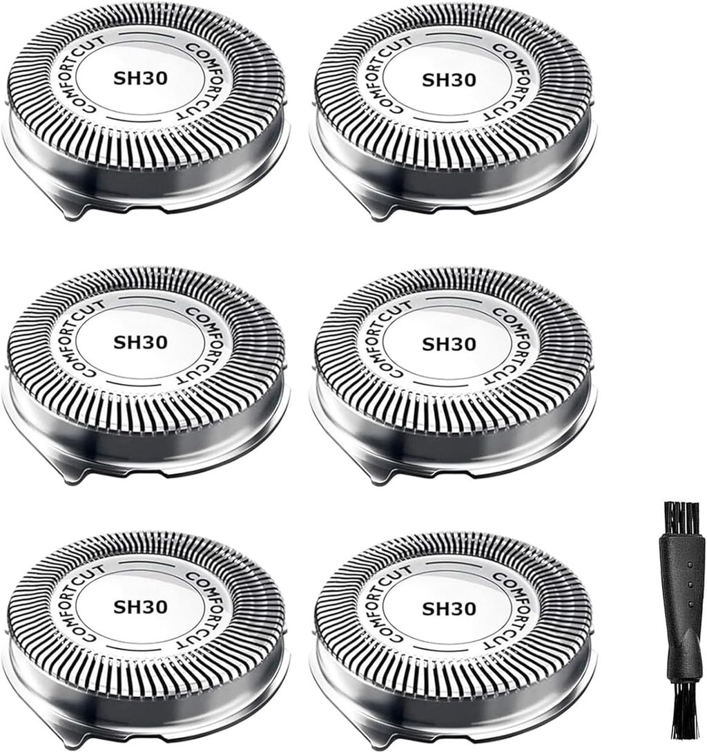SH30/52 Replacement Heads Compatible With Philips Norelco Series 3000 Replacement Blades，Compatible With Norelco Shavers Series 3000 2000,1000,Rounded 5000X Etc