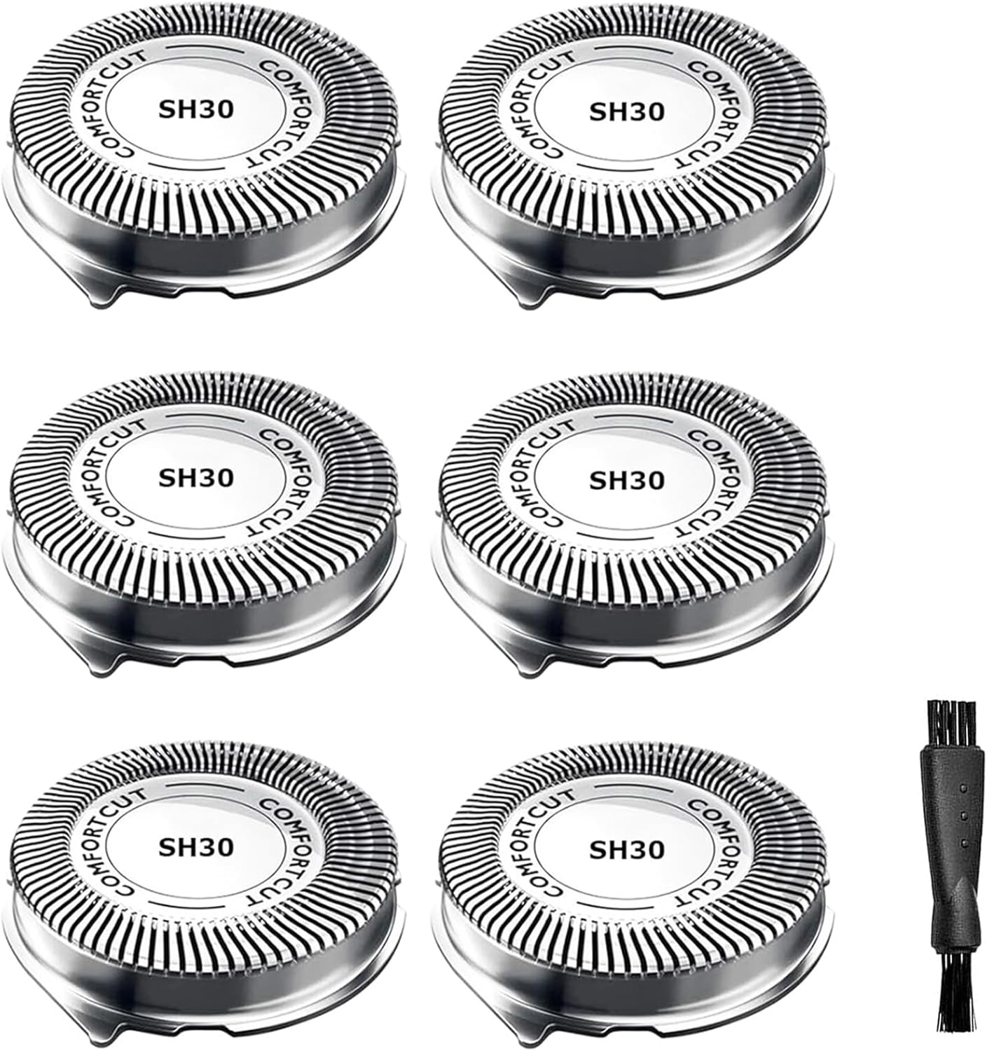 SH30/52 Replacement Heads Compatible With Philips Norelco Series 3000 Replacement Blades，Compatible With Norelco Shavers Series 3000 2000,1000,Rounded 5000X Etc