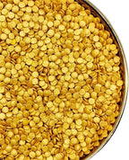 NIPEOR Christmas Sprinkles Gold Confetti Sprinkles 3.53oz/100gEdible Sprinkle Topping Confetti Sprinkles, Sprinkles for Cake Decorating Cupcake Candy Sprinkles and Ice Cream Toppings (Rainbow Confetti Gold)
