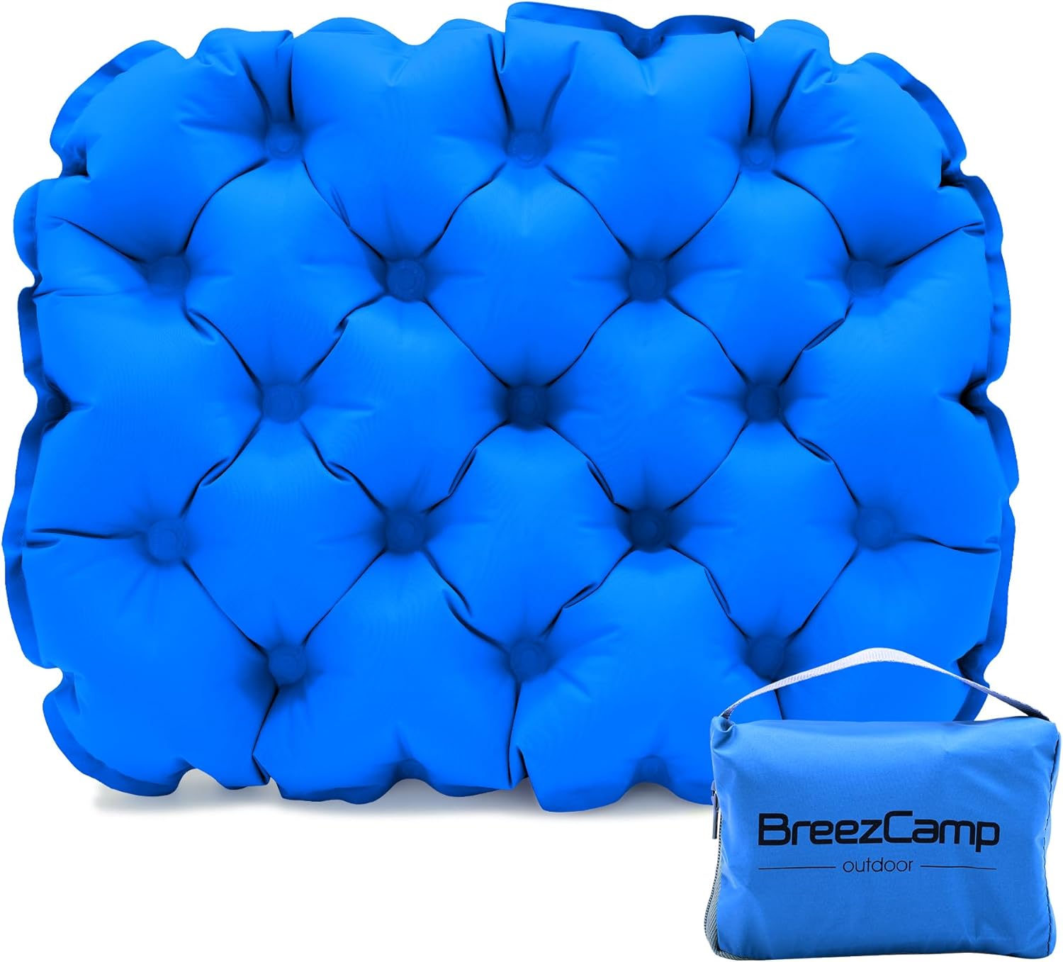 Inflatable Seat Cushion, Lightweight Stadium Seat Pad, Travel Air seat Cushion Anti-Slip for Airplane, Hiking, Climbing, Home and Camping,Blue