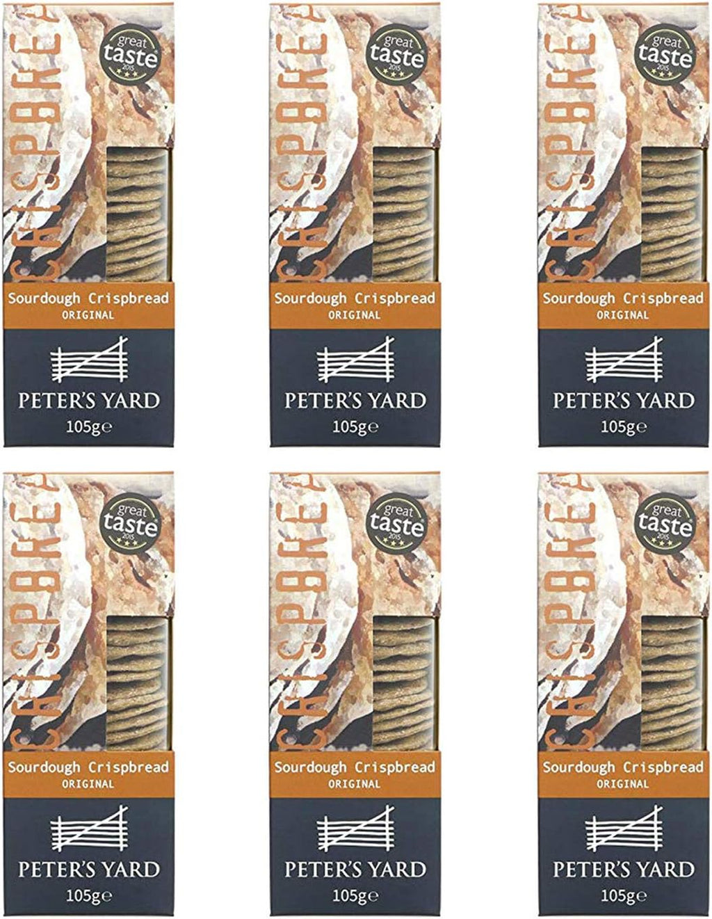 Peter's Yard Artisan Swedish Original Crispbread (105g) - Pack of 6