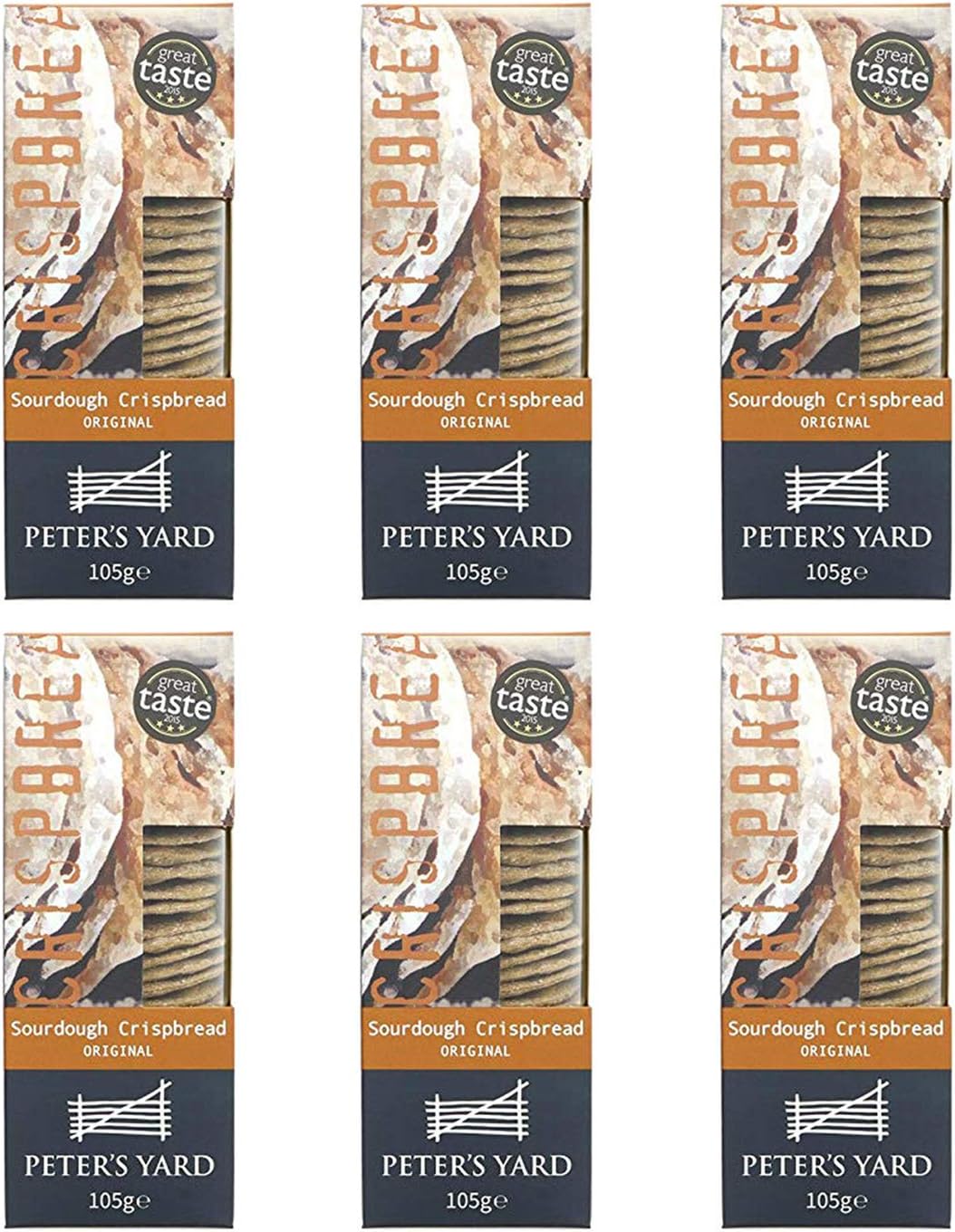 Peter's Yard Artisan Swedish Original Crispbread (105g) - Pack of 6
