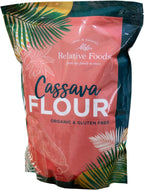 Relative Foods Premium Organic Cassava Flour (5 lb) - Versatile Yuca Flour for Healthy Baking - Mild Flavor, Unique Cassava Root Flour Blend for Waffles, Biscuits, & More - Perfect Baking Flour