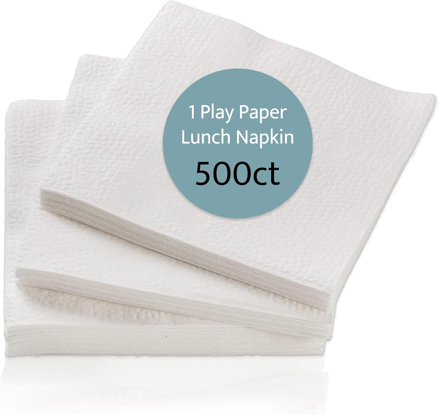 Concession Essentials Paper Lunch Napkin 500 Count. 1 Ply Disposable Lunch Napkins, (CELunchNapkinWhite-500CT)
