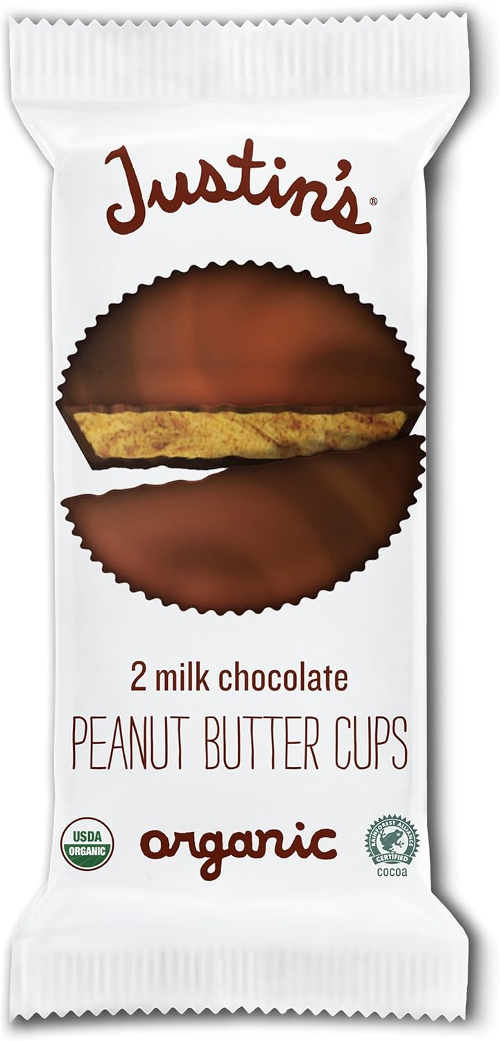 Nut Butter, Milk Organic Chocolate Peanut Butter Cups, 10 Count (Pack of 12)