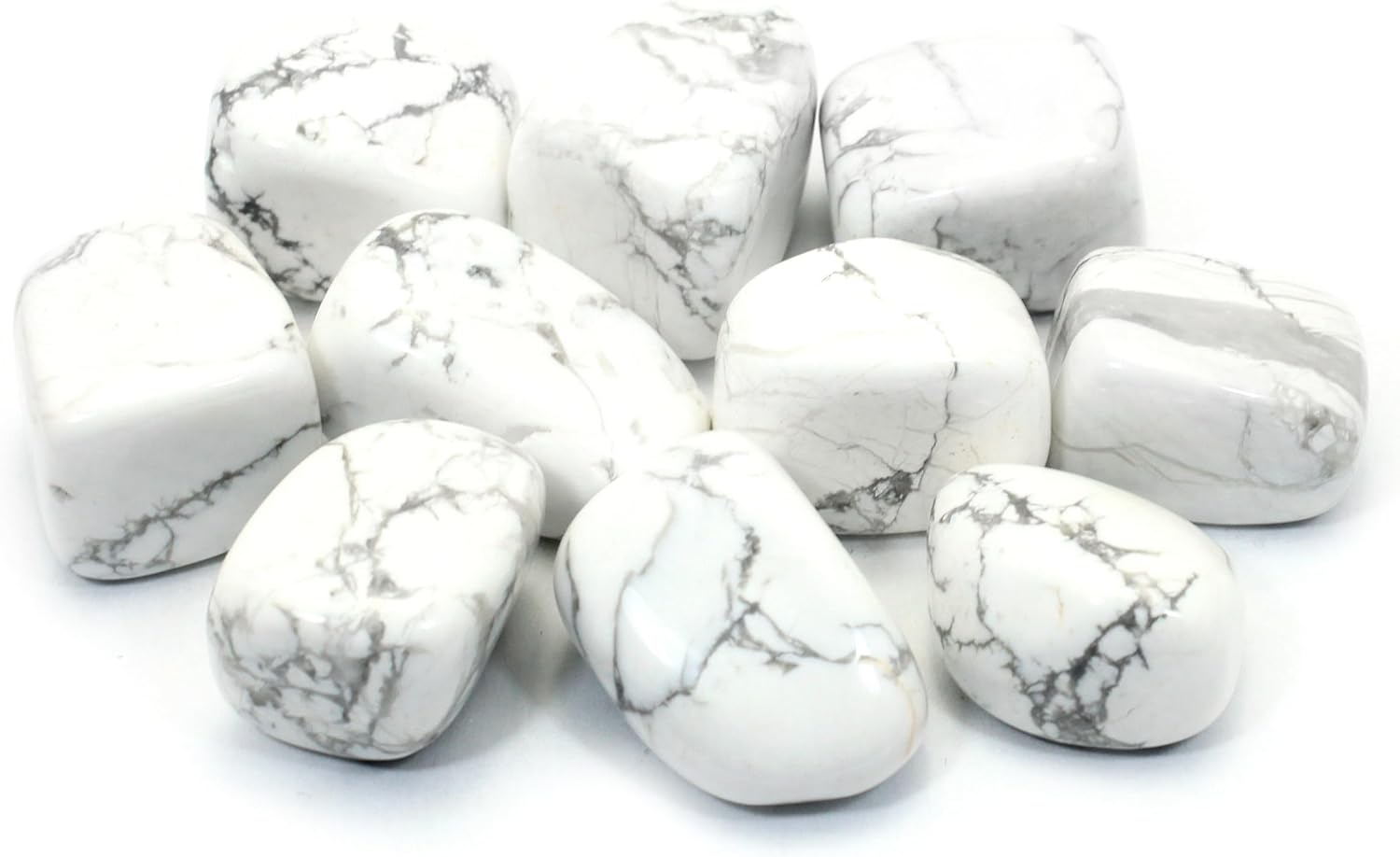 CrystalAge Howlite Tumble Stone (20-25mm) - Pack of 5