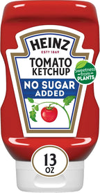 Heinz Tomato Ketchup with No Sugar Added, 13 oz Bottle