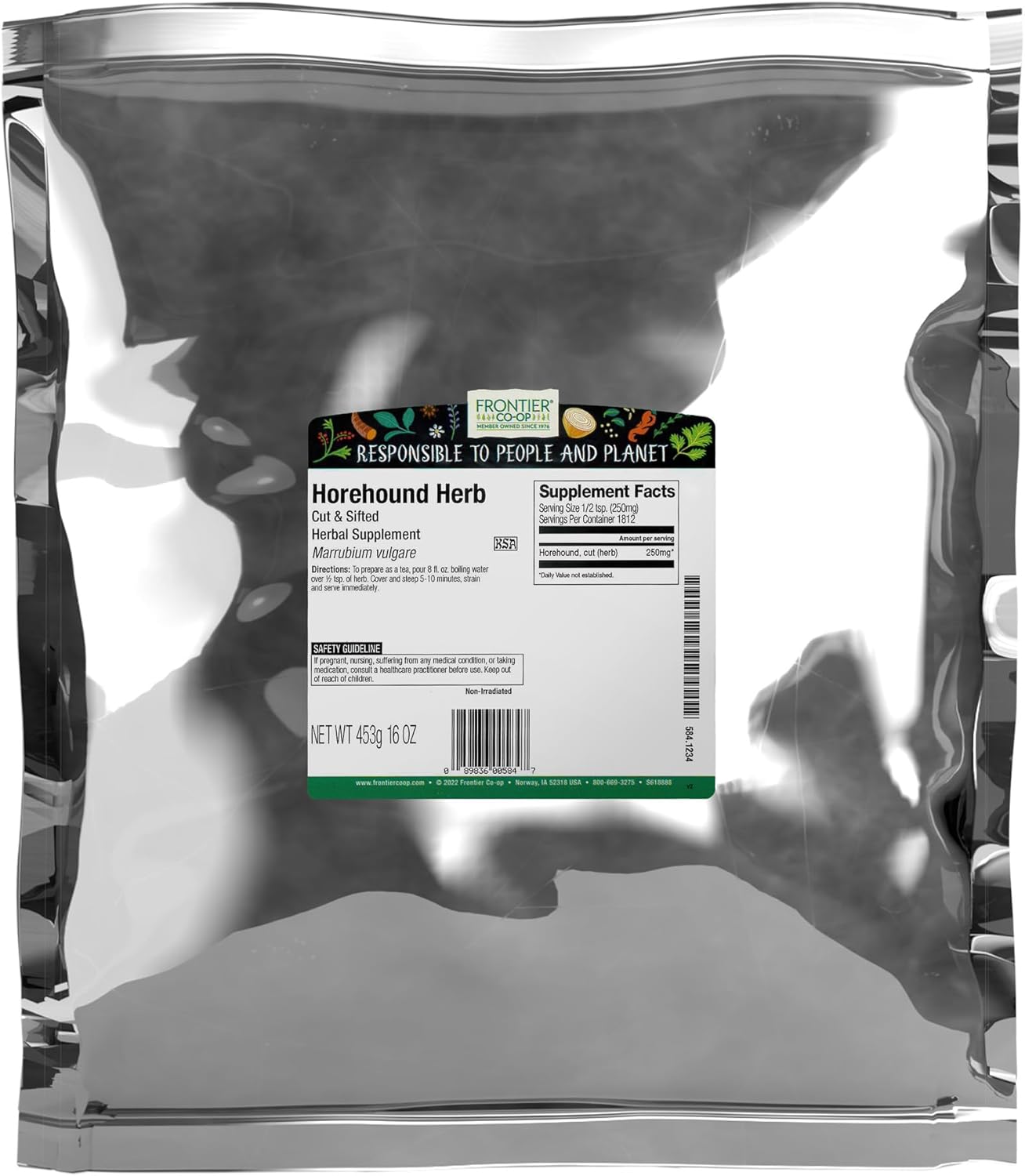 Frontier Co-op Cut and Sifted Horehound Herb 1lb