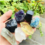 Crystal Stone 7pc Tumbled Gemstone Stones Natural Colorful Rock Mineral Presents