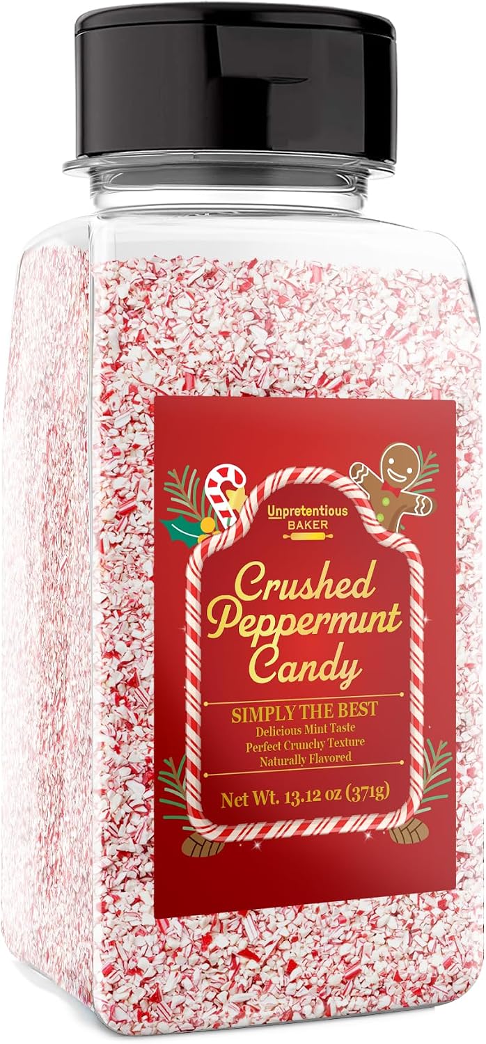 Unpretentious Crushed Peppermint Candy Pieces, 2 Cups, Cookies, Brownies & Other Treats (13.12 Ounce)