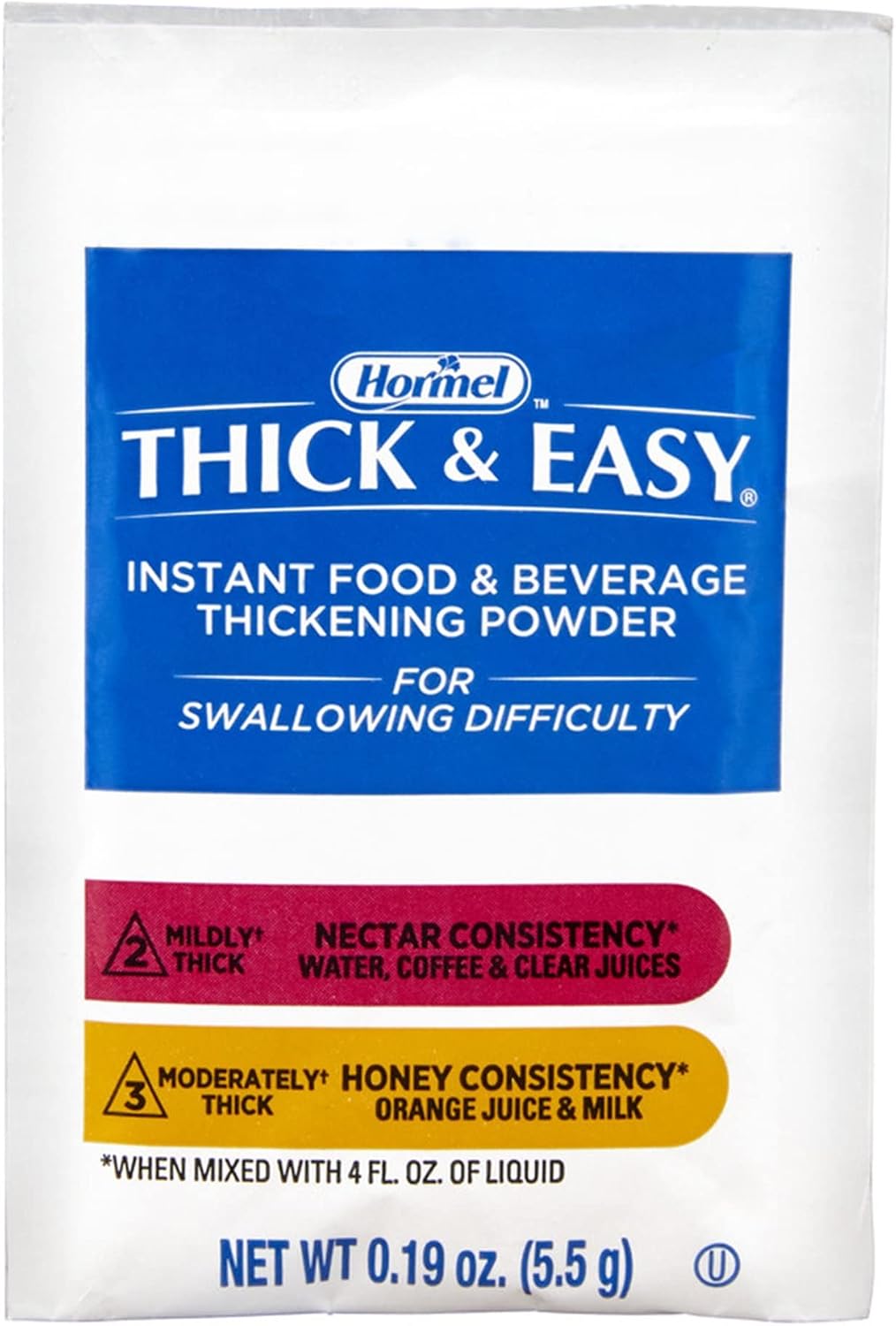 Thick & Easy Food & Drink Thickener Unflavored 5.5 Gram Packet 100 Ct