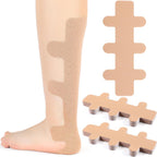Aurelema 30 Pcs Achilles Tendonitis Kinesiology Tape Precut Achilles Tendon Ankle Tape Latex Free for Sprained Ankle Relief Muscle Support Foot Pain Athletic Sport(Nude)