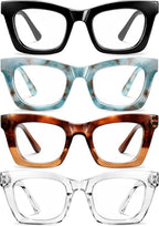 CCVOO 3.0 Oprah Style Reading Glasses for Women, Stylish Eyeglasses, Blue Light Readers for Women, Cheaters