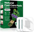 30 PCS Foot Care Pads, Natural Deep Cleansing Foot Patches for Fatigue Relief & Relaxation with Bamboo Vinegar | Ginger | Aloe | Lavender, Natural Sleep Aid & Circulation Support for Daily Basic Care