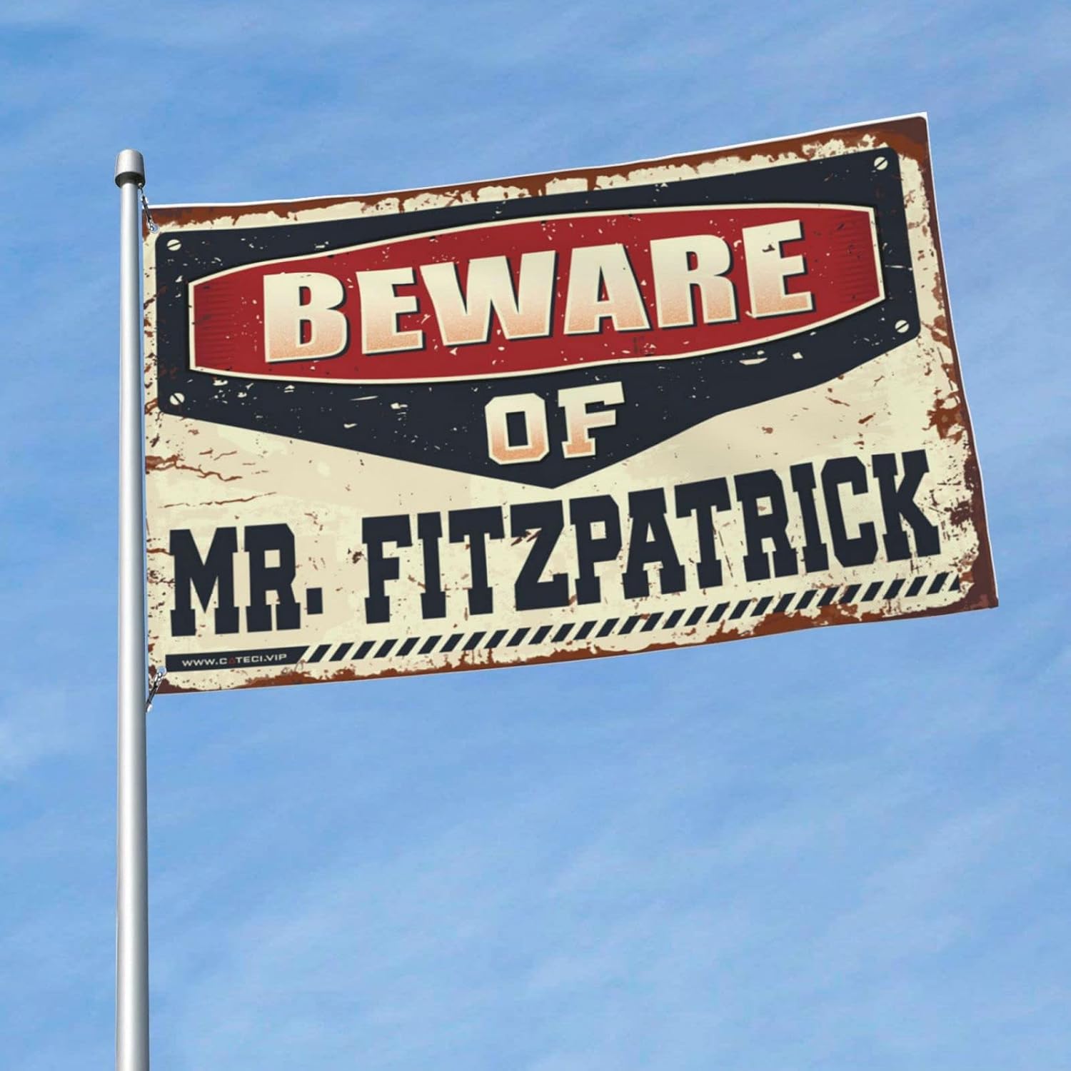Stuff For Your Room Beware Of Mr. Fitzpatrick Flag Farmhouse Decorations For Home Rv Flag(30X45CM)