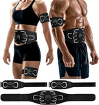 Electronic Muscle Stimulator - Portable Powered Ab Stimulator Muscle Toner for Muscle Conditioning,EMS Ab Machine,Fitness Strength Training Workout Equipment for Men and Women
