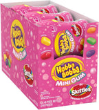 HUBBA BUBBA Minis SKITTLES Flavored Sugar-Free Bubble Gum Packs, Bulk Gum 6-Pack (240 Pieces)