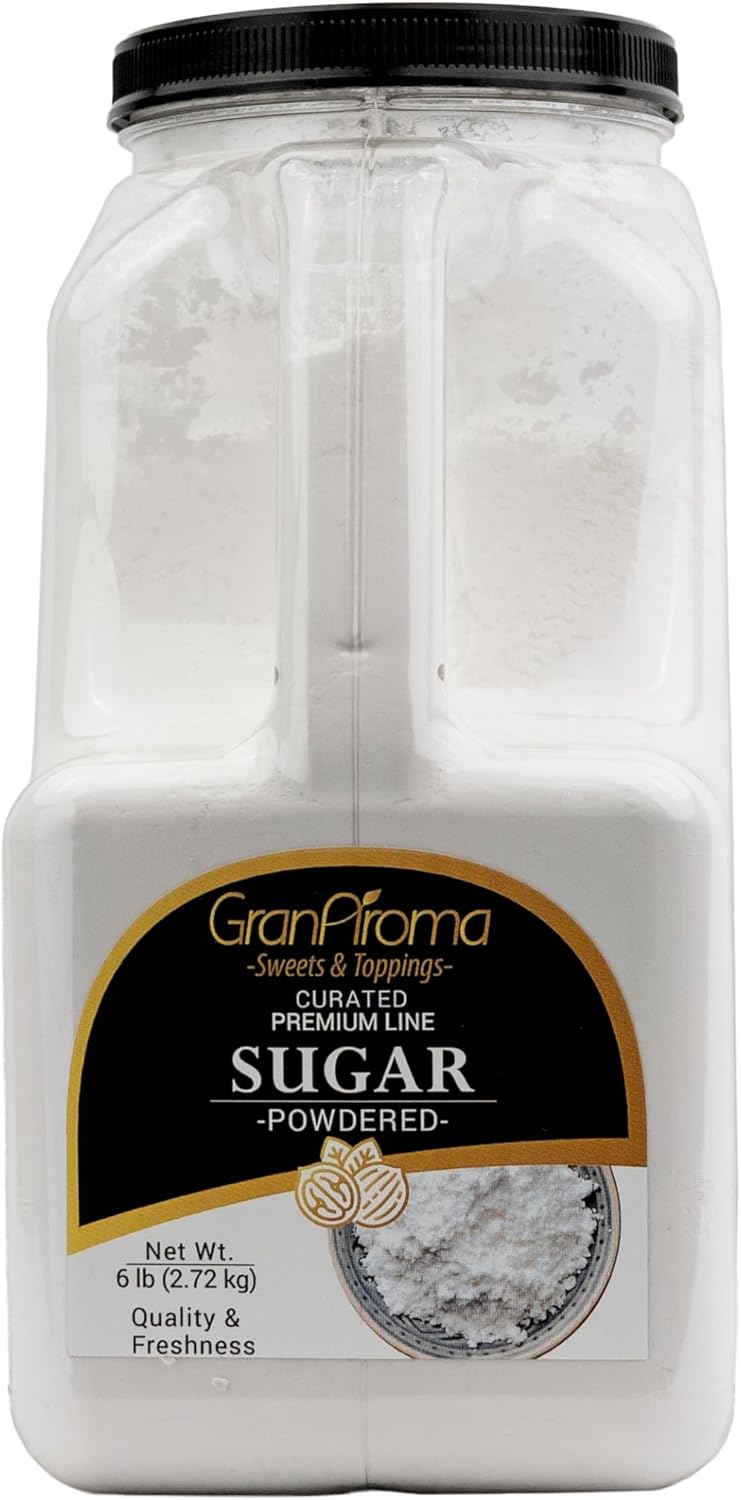 GranAroma Powdered Sugar, Fine Powder, Baking & Frosting, Confectioner's Sugar (6 Pound)