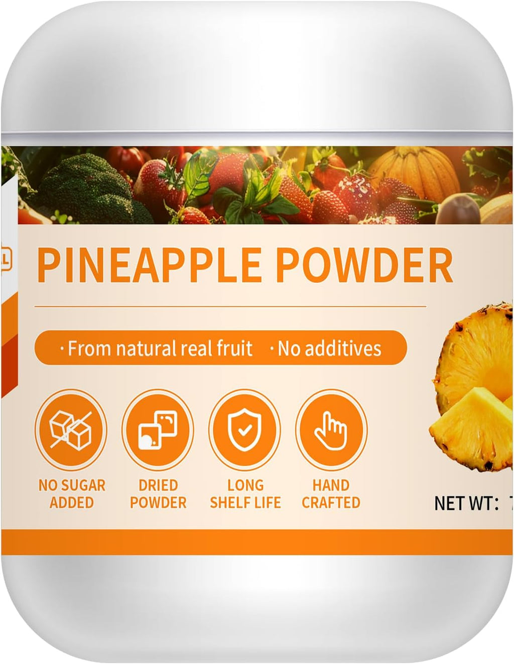 GaoGaoFen Pineapple Powder,Natural Fruit Powder,7.05oz/200g,Pineapple Flavor for Smoothies,Drinks, Baking,No Sugar Added No Additives