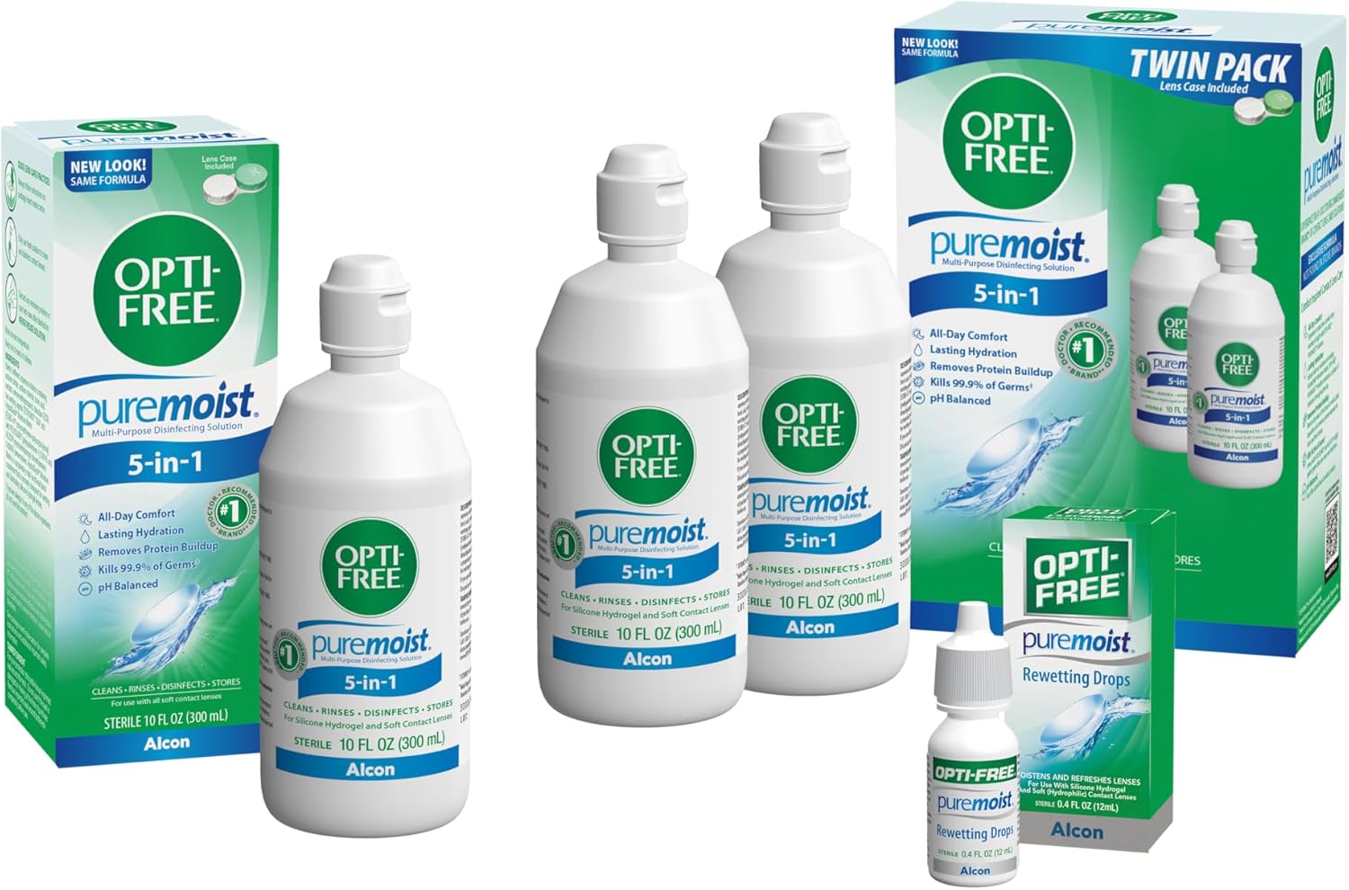 Optifree Puremoist Contact Lens Solution and Opti-Free Puremoist Rewetting Drops