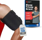 ARMSTRONG AMERICA Bicep Tendonitis Brace, Bicep Band & Upper Arm Compression Sleeve I Triceps & Biceps Muscle Support For Upper Arm Tendonitis Pain Relief Or Bicep Strains (XL 16" to 20")