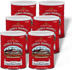 French Market French Roast Medium-Dark Roast Ground Coffee, 12oz Can (Pack of 6)