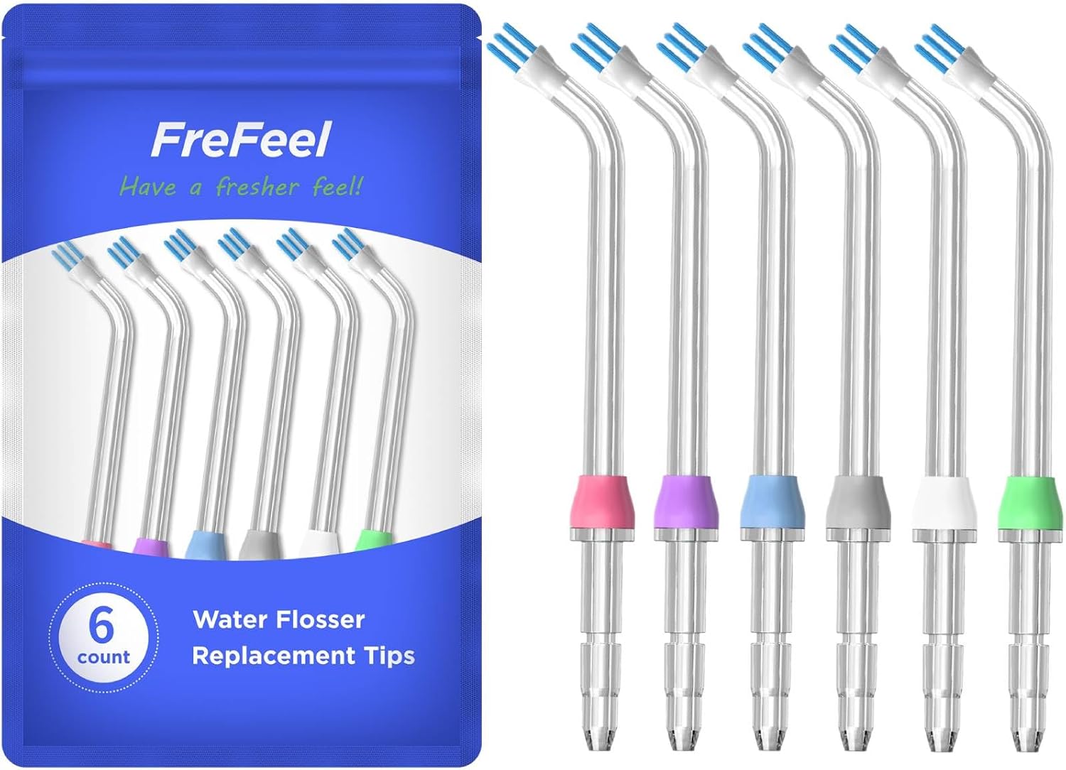 Replacement Heads for Waterpik, Replacement Picks for Water Pik Water Flosser (6 Plaque Chaser Tips)