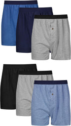 Hanes mens Underwear Boxers Pack, Cool and Breathable Cotton Underwear, Exposed and Comfortflex Waistbands, Multi-pack