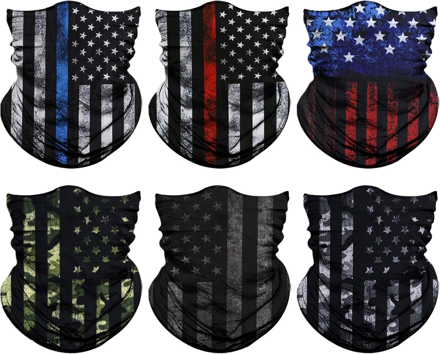 Venswell Neck Gaiter Face Mask Men Women,Seamless Bandana Rave Face Cover Scarf Mask,Balaclava,Headband, Head Wrap,Headwear