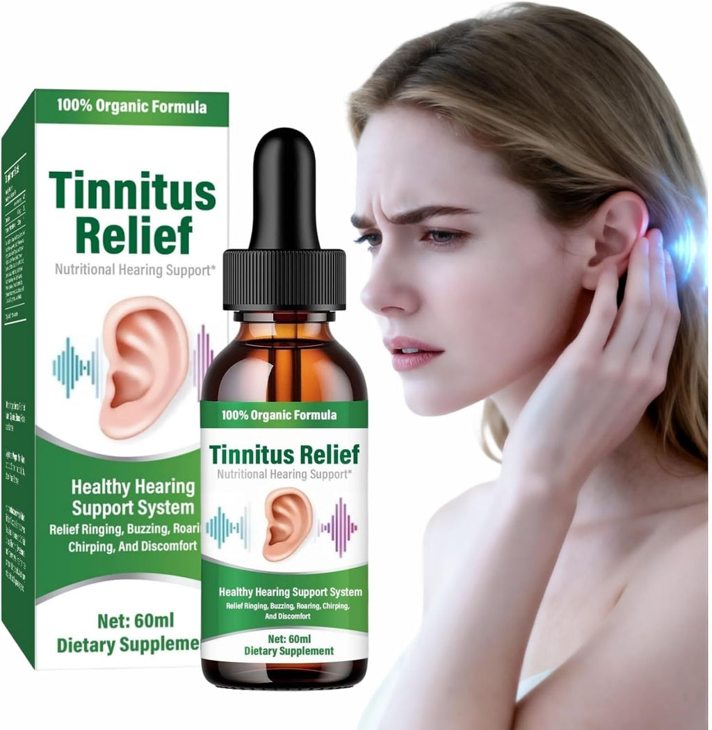 Tinnitus Relief for Ringing Ears, Natural Tinnitus Relief Drop, Formulated to Help Minimize Ear Noise & Support Auditory Health for Men & Women